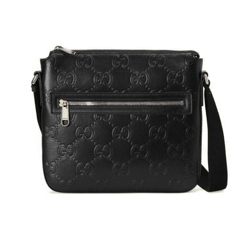 GUCCI GG EMBOSSED SMALL MESSENGER BAG ‎406410 （26*23*3cm）